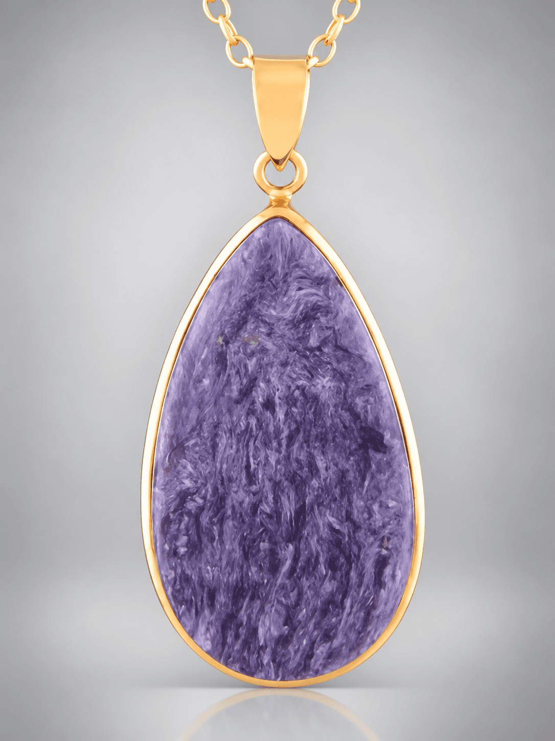 Charoite Gold Vermeil pendant