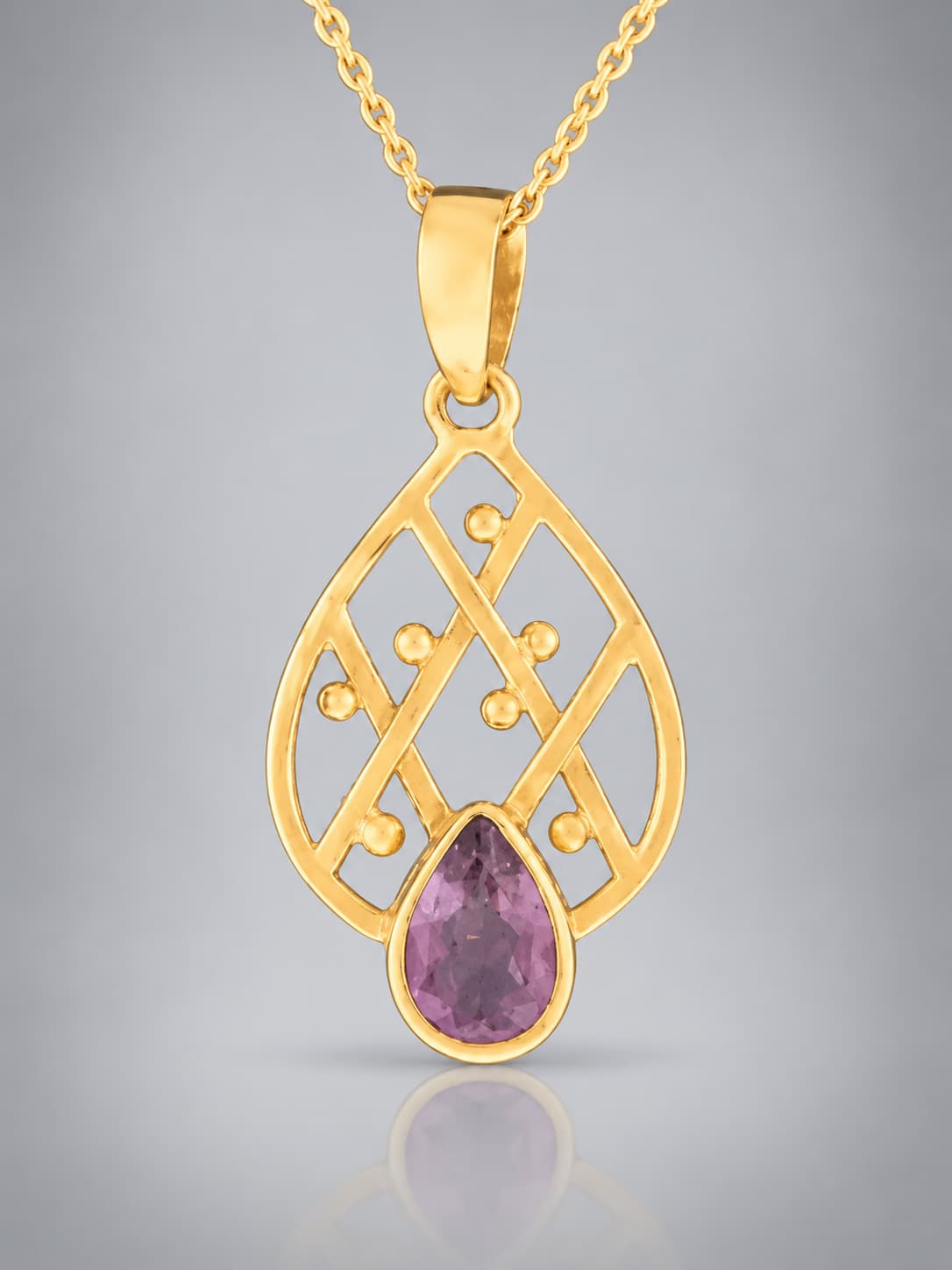 Faceted Amethyst pendant