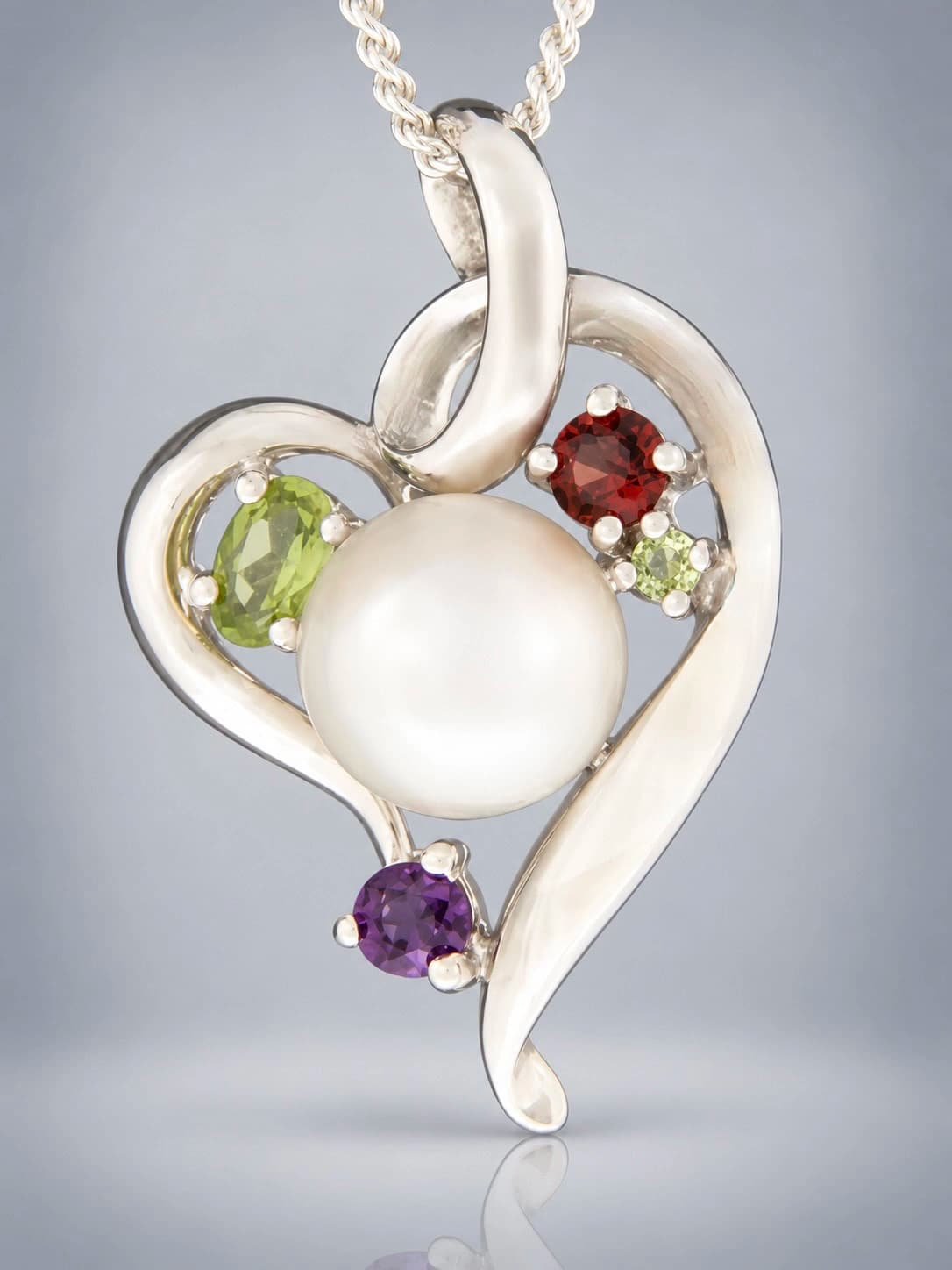 Pearl pendant sterling silver