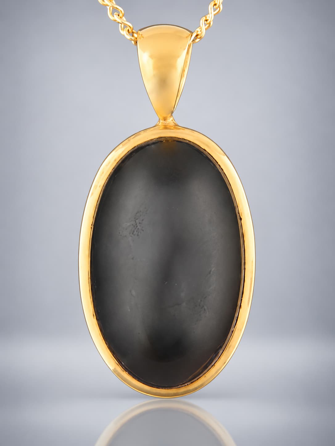 Diopside gold vermeil pendant