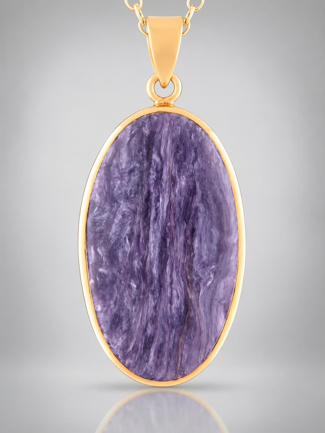 Charoite Gold Vermeil pendant