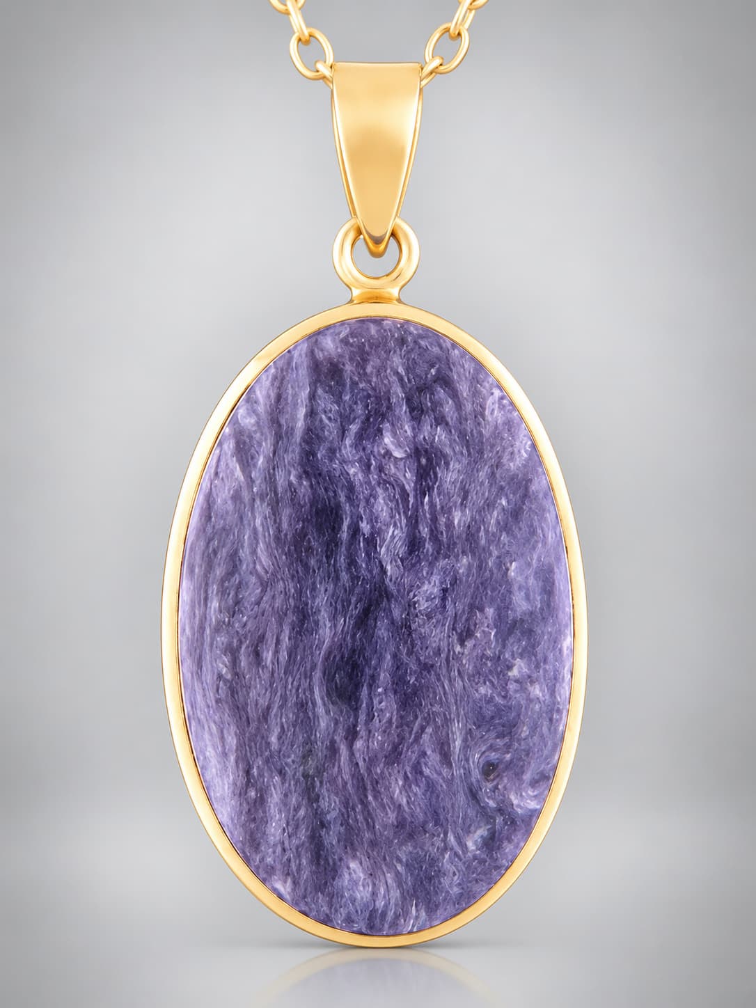 Charoite Gold Vermeil pendant