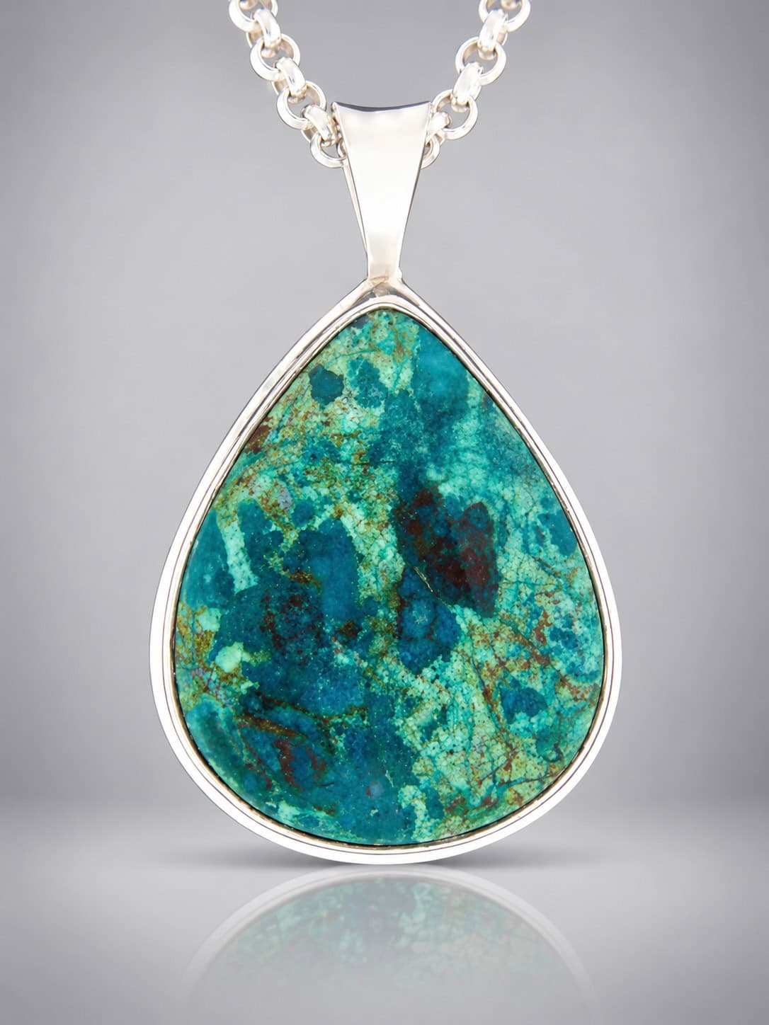 Chrysocolla Sterling Silver pendant