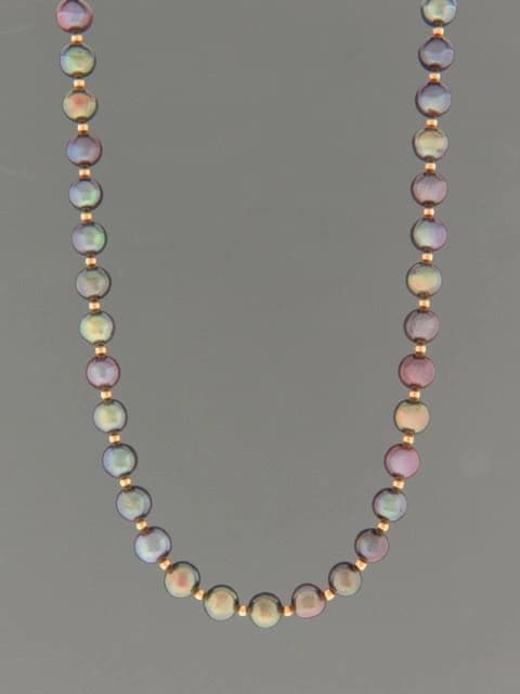 6mm Pearl Necklace with round beads