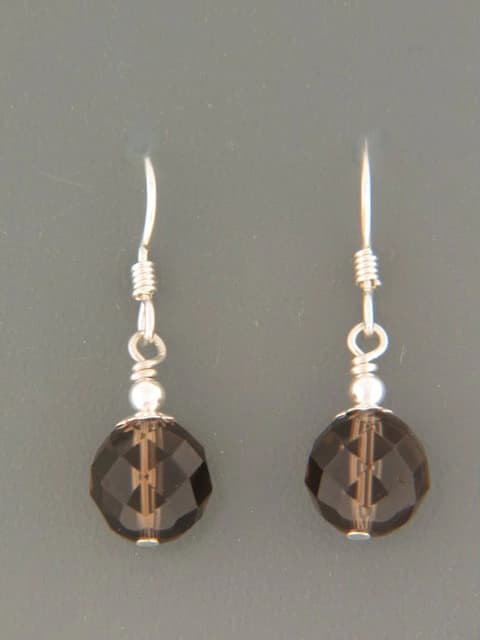 Smokey Quartz Earrings - Sterling Silver