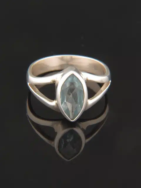 Blue Topaz Ring - Sterling Silver - BT100R