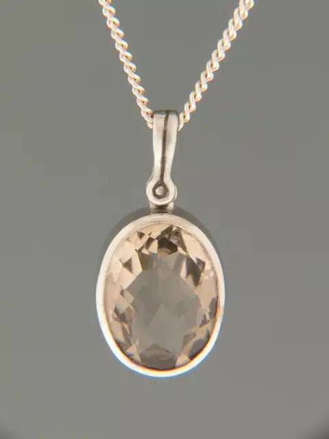 Smokey Quartz Pendant - Sterling Silver