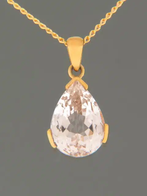 Kunzite Pendant - Gold Vermeil