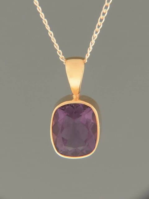 Amethyst Pendant - Gold Vermeil