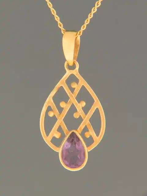 Amethyst Pendant - Gold Vermeil