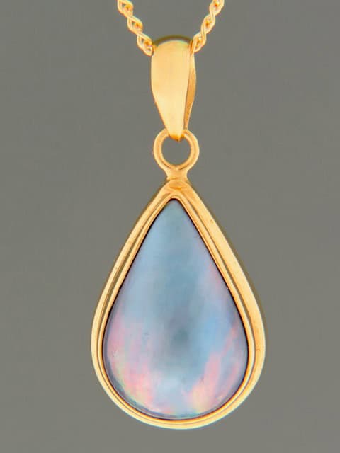 Mussel Pearl Pendant - Gold Vermeil