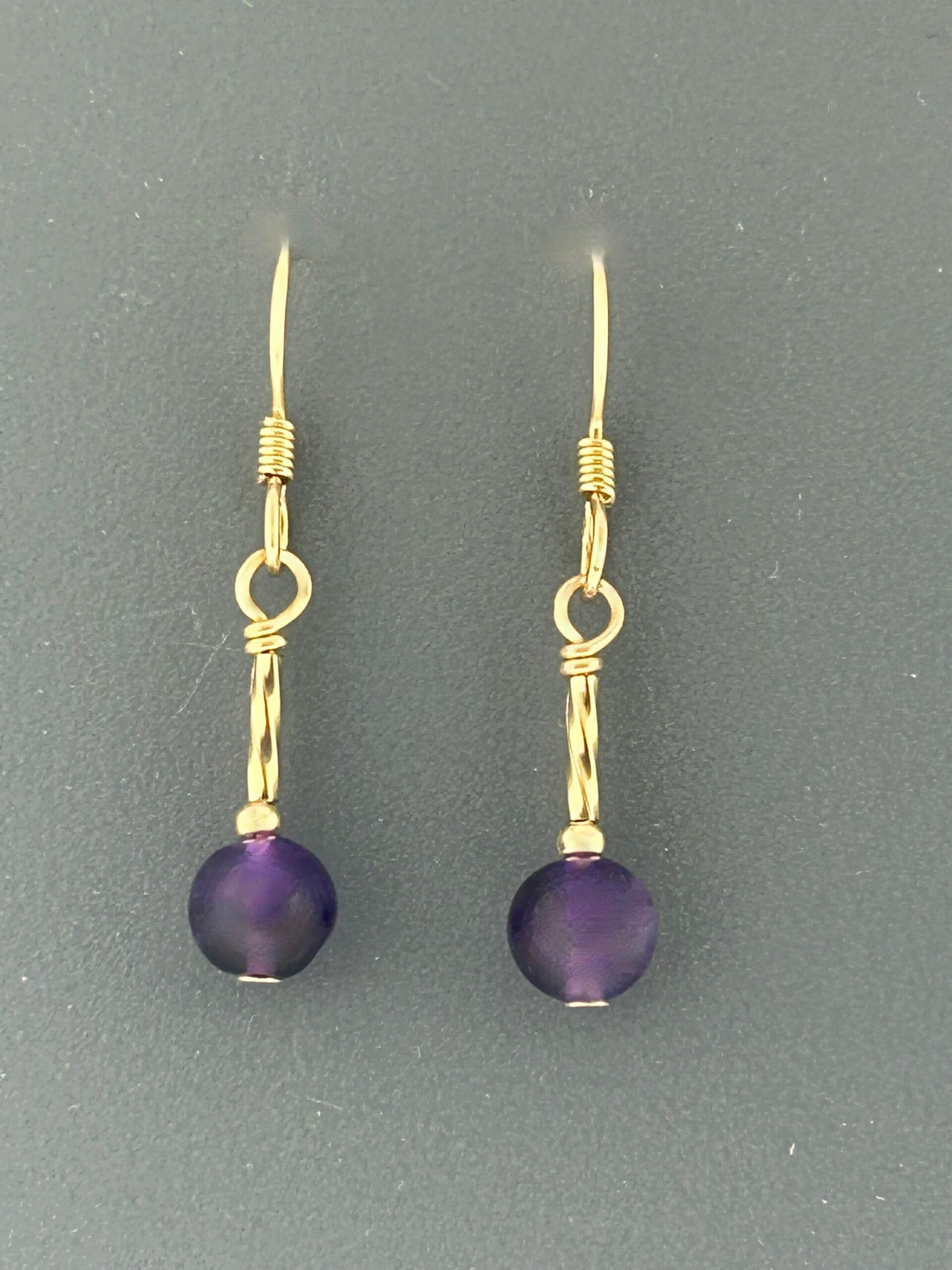Amethyst Earrings - Sterling Silver