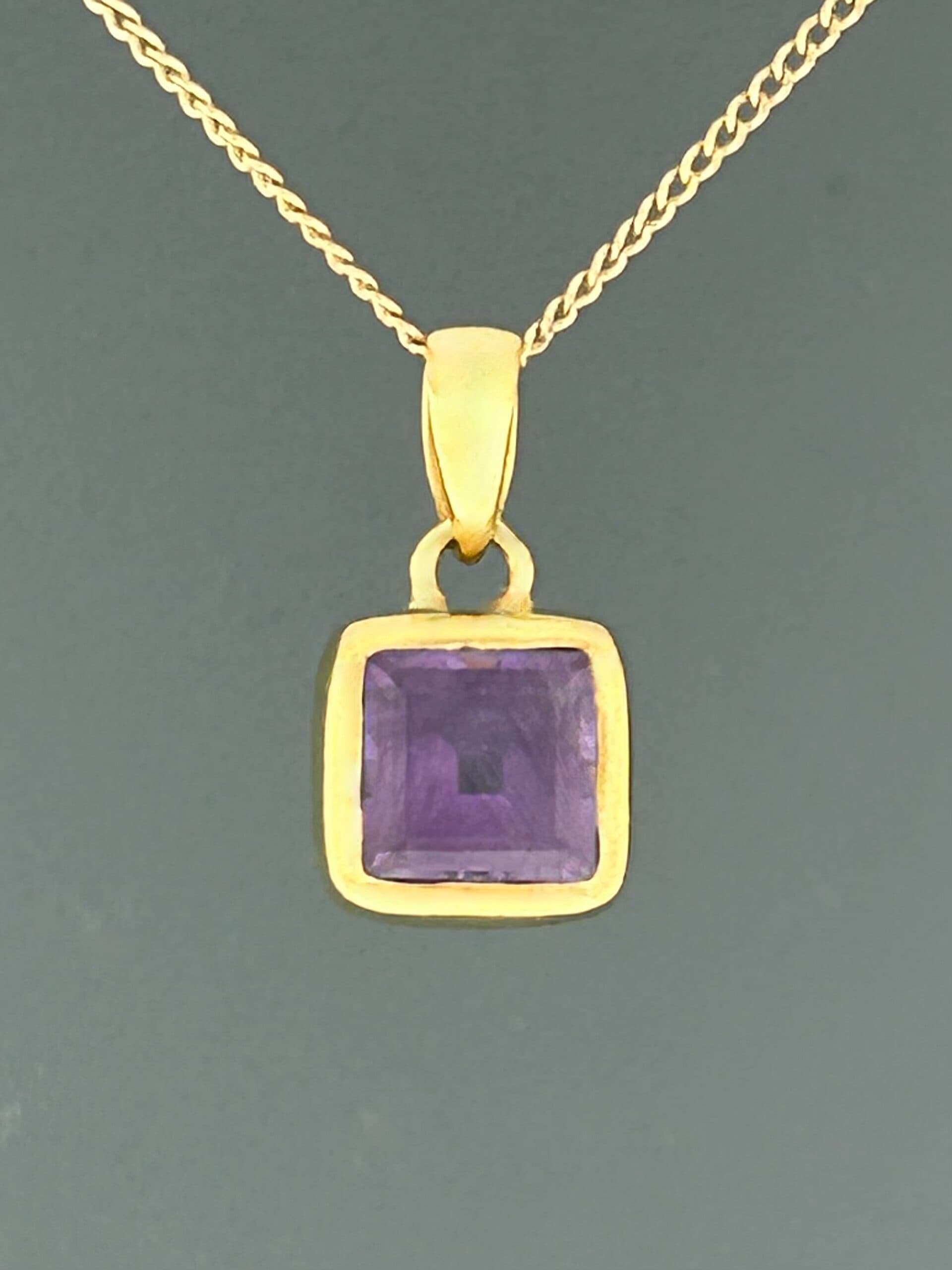 Amethyst Pendant - Gold Vermeil