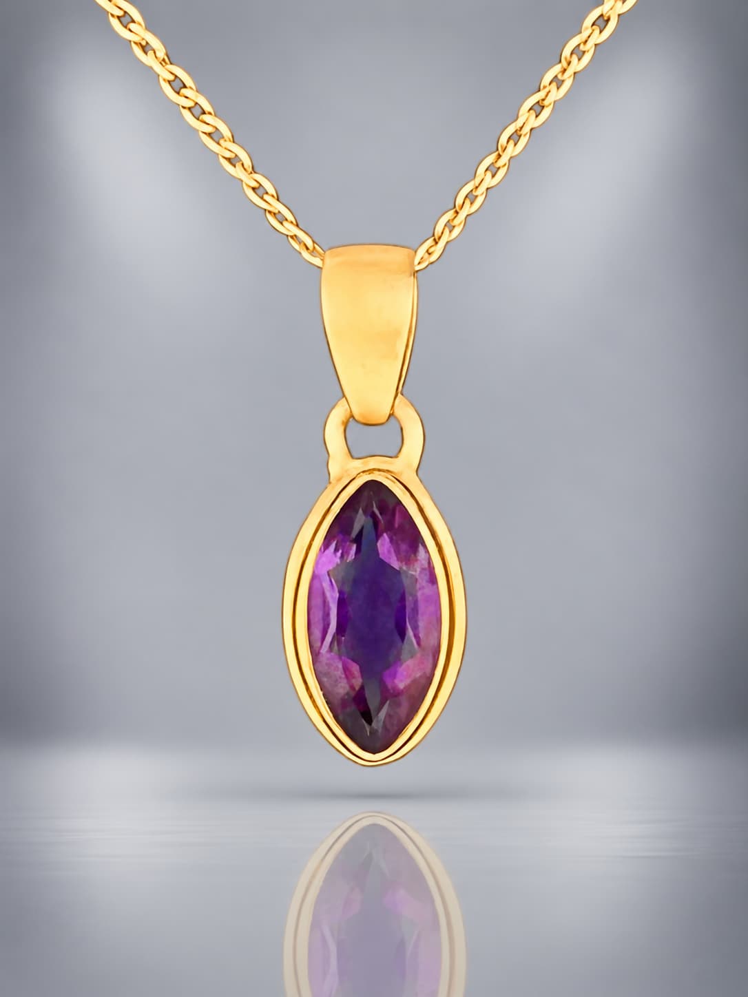 Faceted Amethyst Pendant