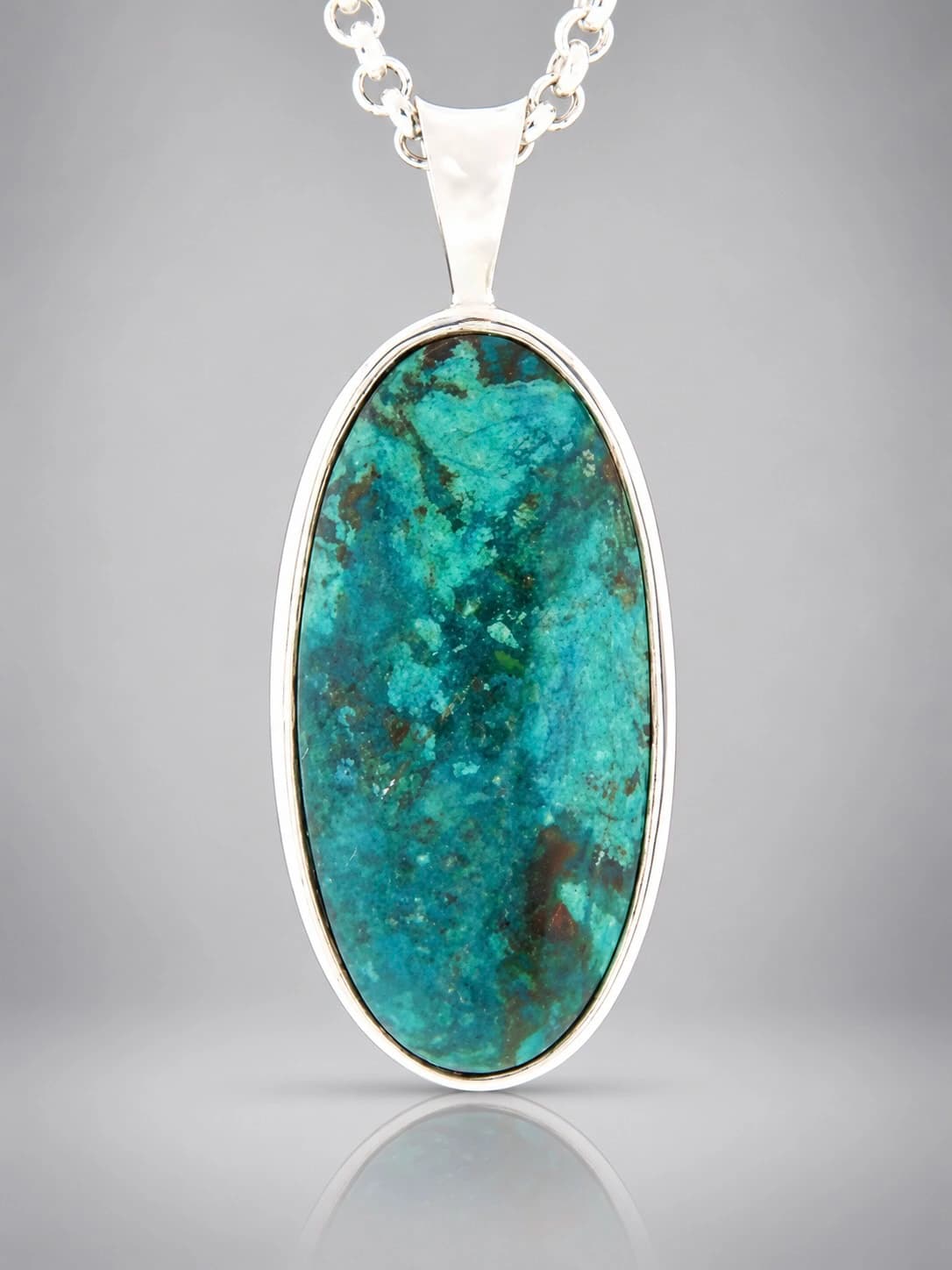 Chrysocolla Sterling Silver pendant