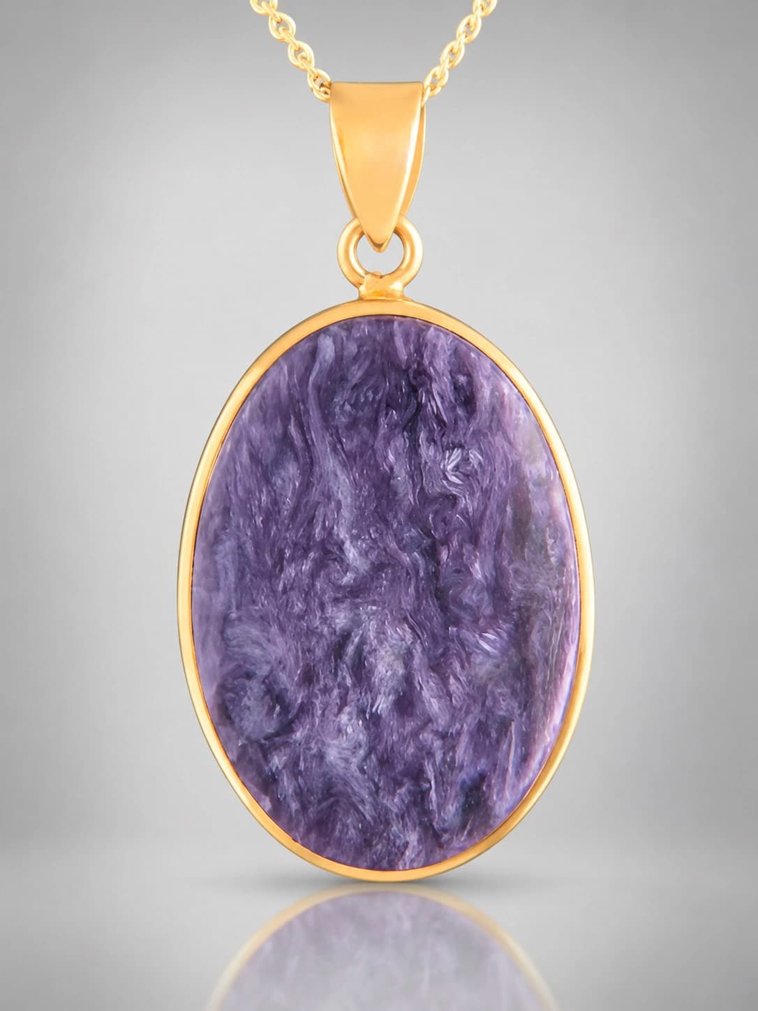 Charoite Gold Vermeil pendant