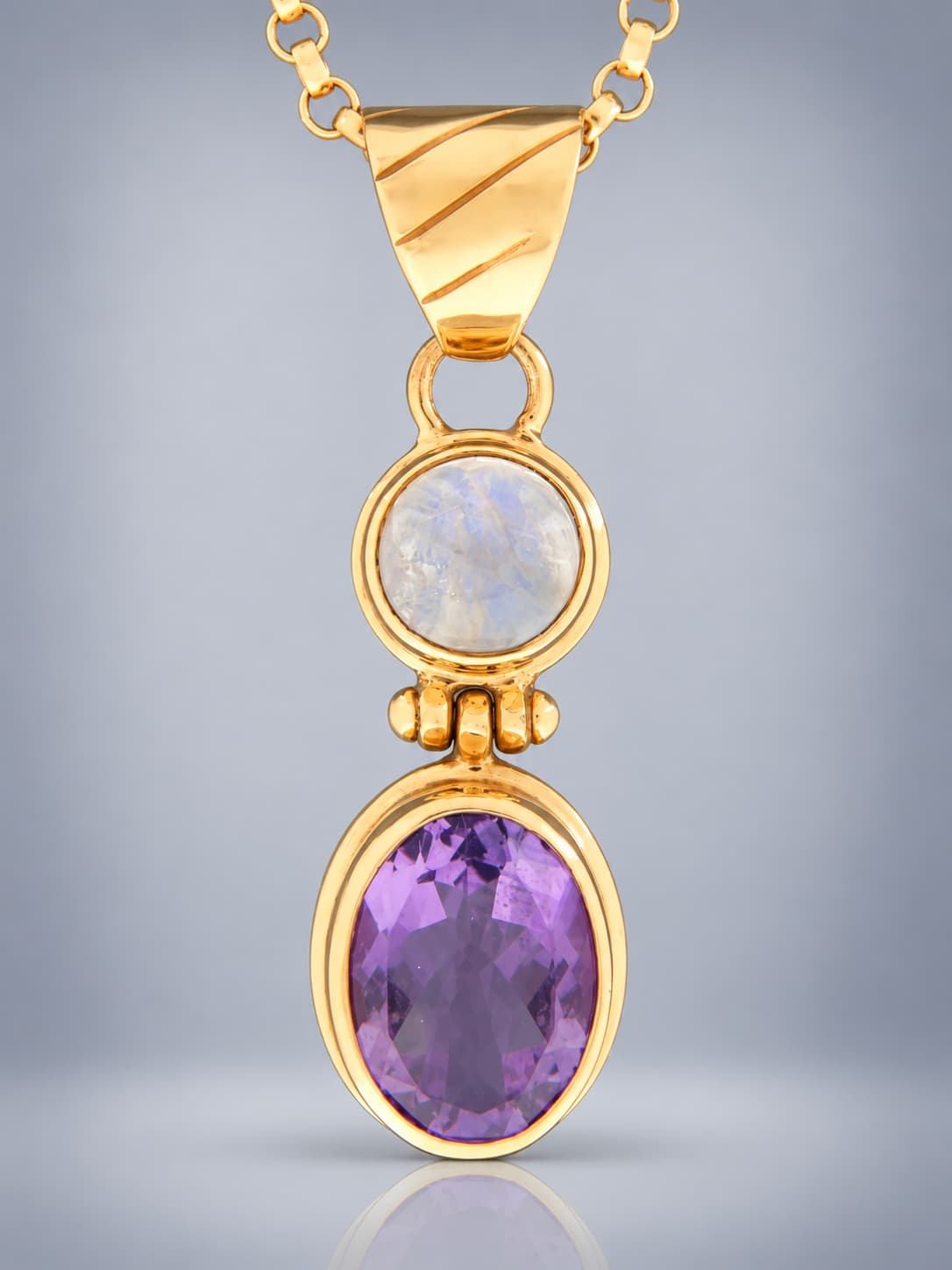 Gold Vermeil Amethyst pendant
