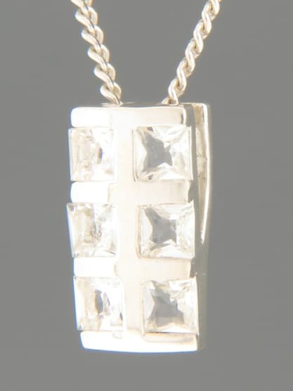 Zircon Pendant - Sterling Silver