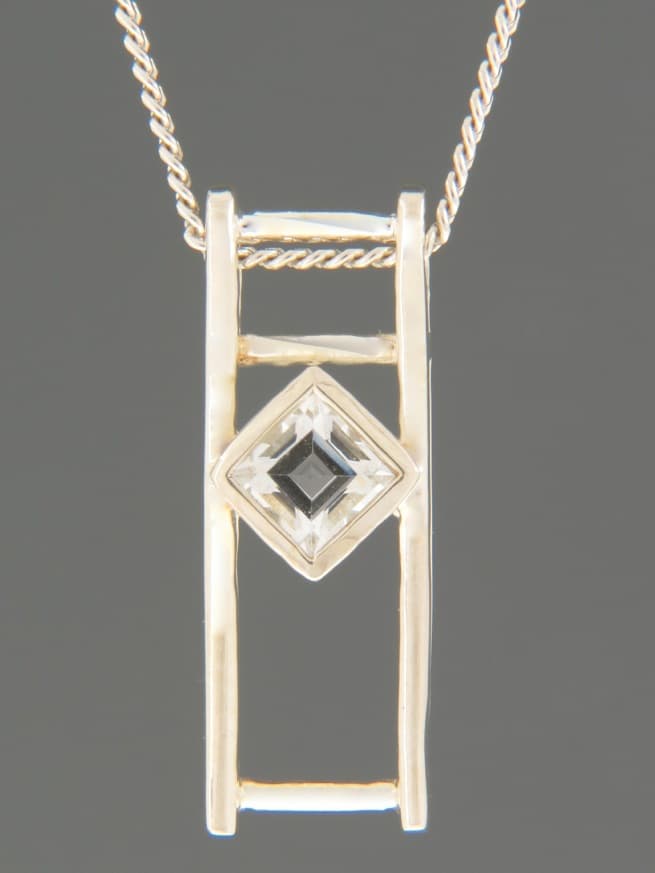 Zircon Pendant - Sterling Silver