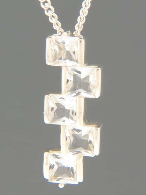 Zircon Pendant - Sterling Silver