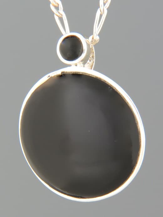 Onyx Pendant - Sterling Silver