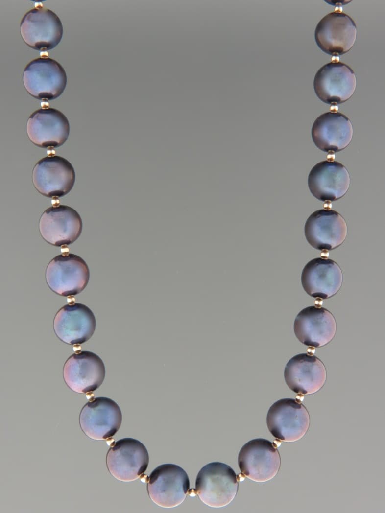 10mm Pearl Necklace with round beads
