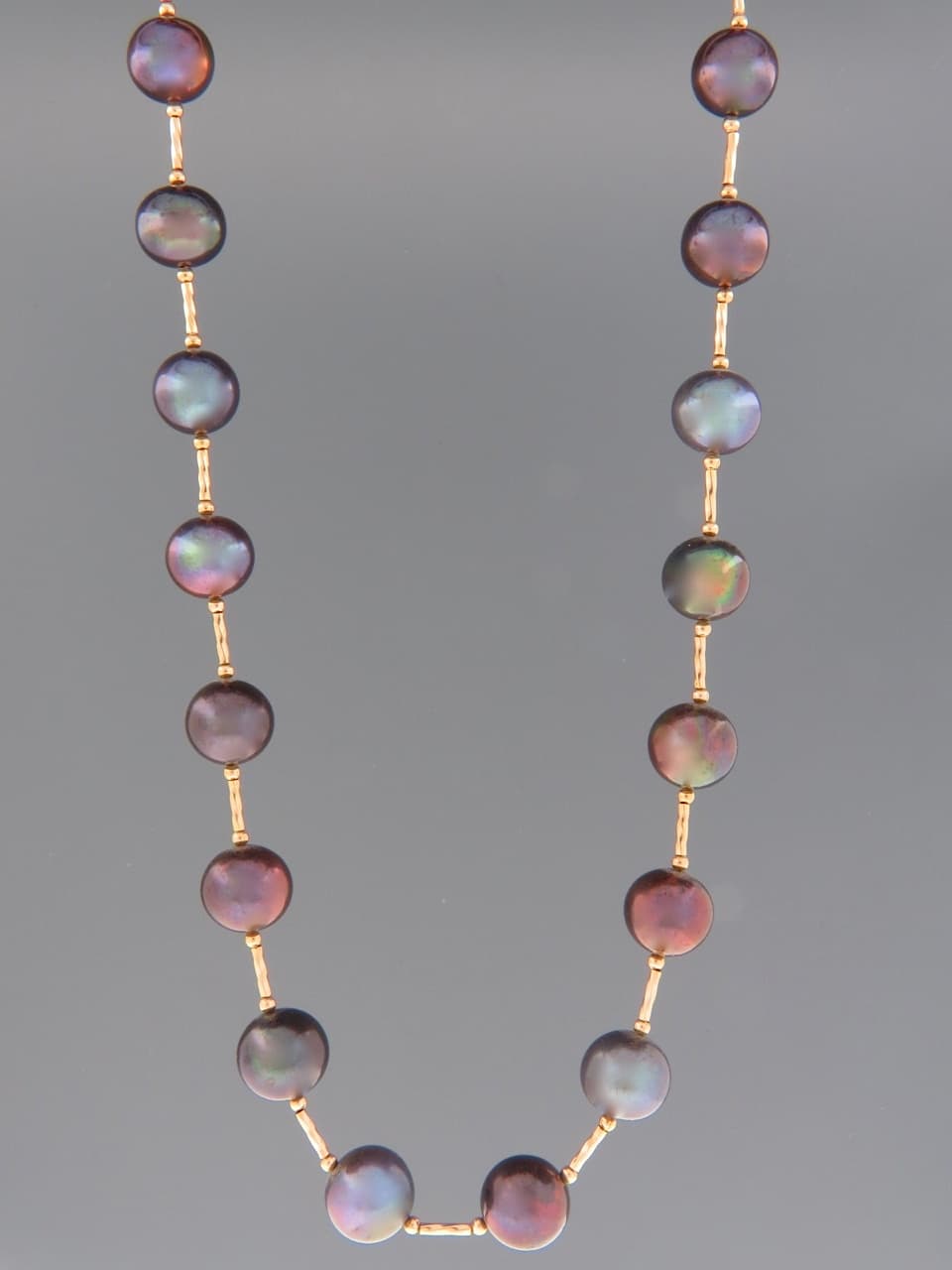 10mm Pearl Necklace with twist beads