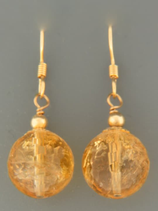 Citrine Earrings - 14ct Gold Filled