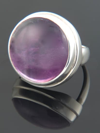 Amethyst Ring - Sterling Silver