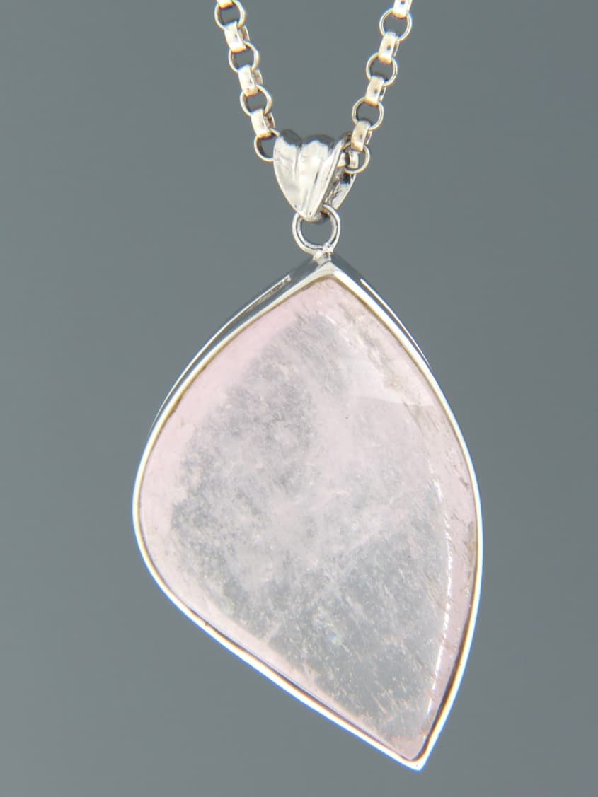 Kunzite Pendant - Sterling Silver