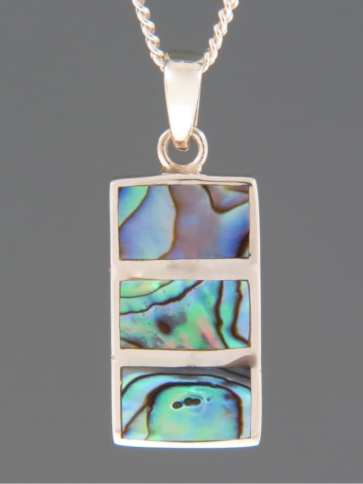 Paua Shell Pendant - Sterling Silver