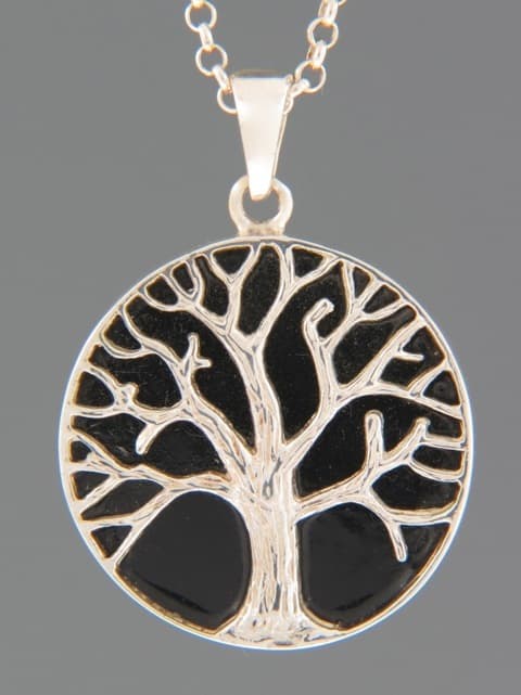 Onyx Pendant - Sterling Silver