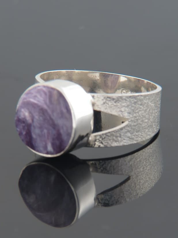 Charoite Ring - Sterling Silver