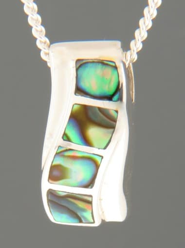 Paua Shell Pendant - Sterling Silver