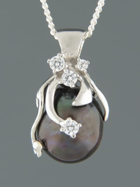 Pearl Pendant - Sterling Silver