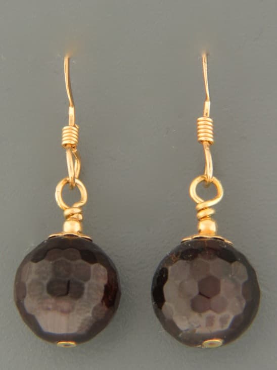 Garnet Earrings - 14ct Gold Filled