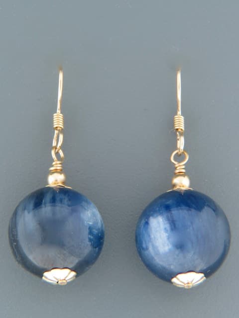 Kyanite Earrings - 14ct Gold Filled - 14mm stones