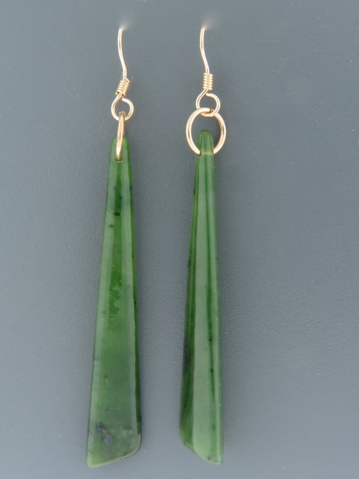 Jade Earrings - Sterling Silver