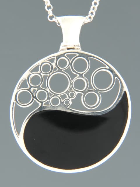 Onyx Pendant - Sterling Silver