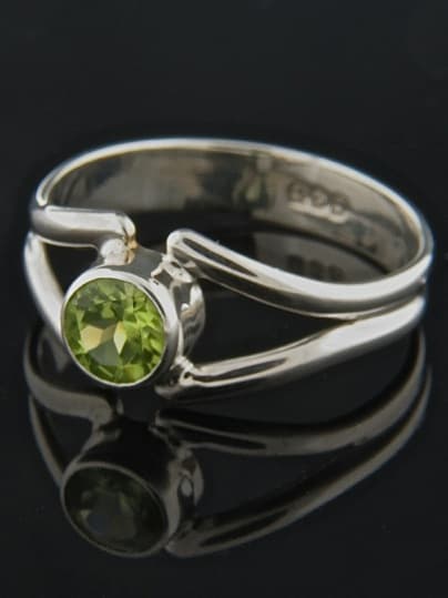 Peridot Ring - Sterling Silver