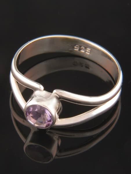 Amethyst Ring - Sterling Silver