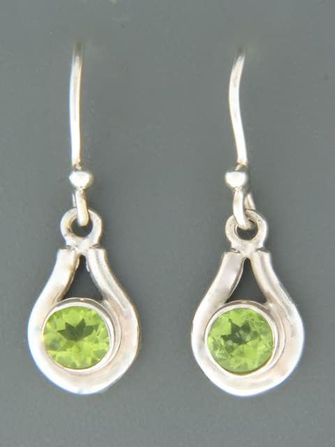 Peridot Earrings - Sterling Silver