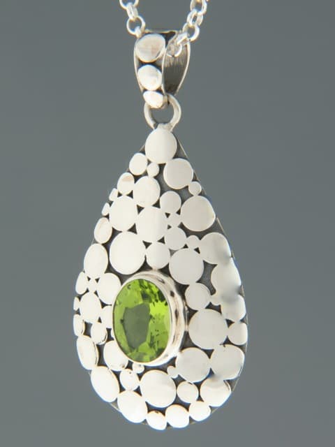 Peridot Pendant - Sterling Silver