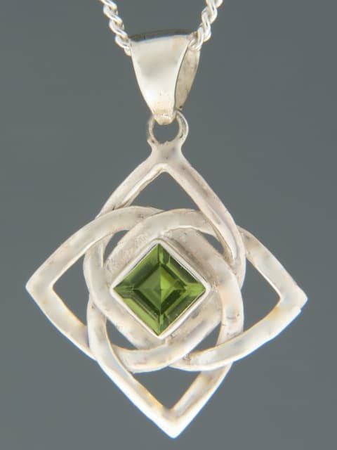 Peridot Pendant - Sterling Silver