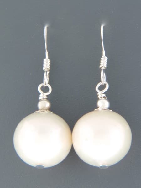 13mm Pearl Earrings - Sterling Silver
