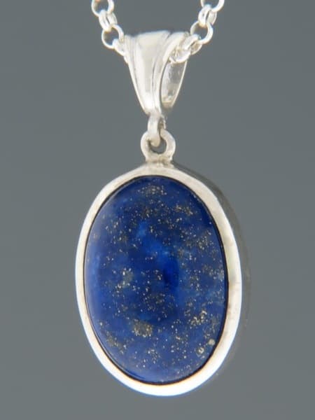 Lapis Lazuli Pendant - Sterling Silver