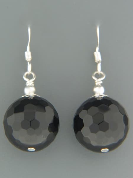 Onyx Earrings - Sterling Silver