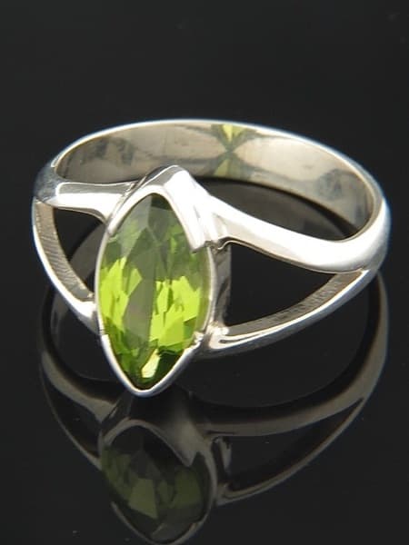 Peridot Ring - Sterling Silver