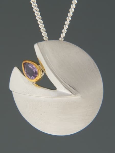 Amethyst Pendant - Sterling Silver