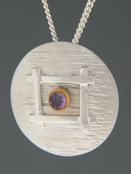 Amethyst Pendant - Sterling Silver